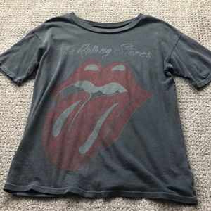 Grey Rolling Stones T shirt